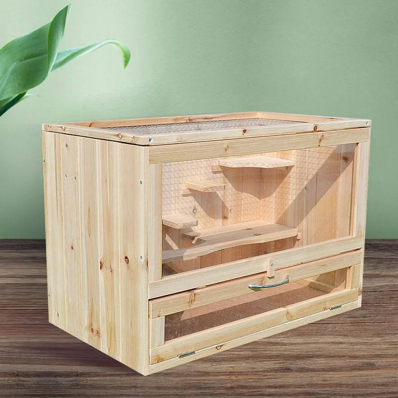 Customizable honey bag glider special wooden cage, household constant temperature pet ecological cage