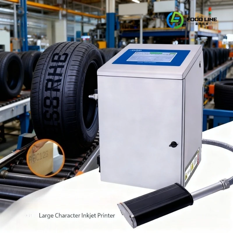 FL Large Character Inkjet Printers Barcode Batch Printing Date Coding Machine Components for Metal Plastics Pipe Customized