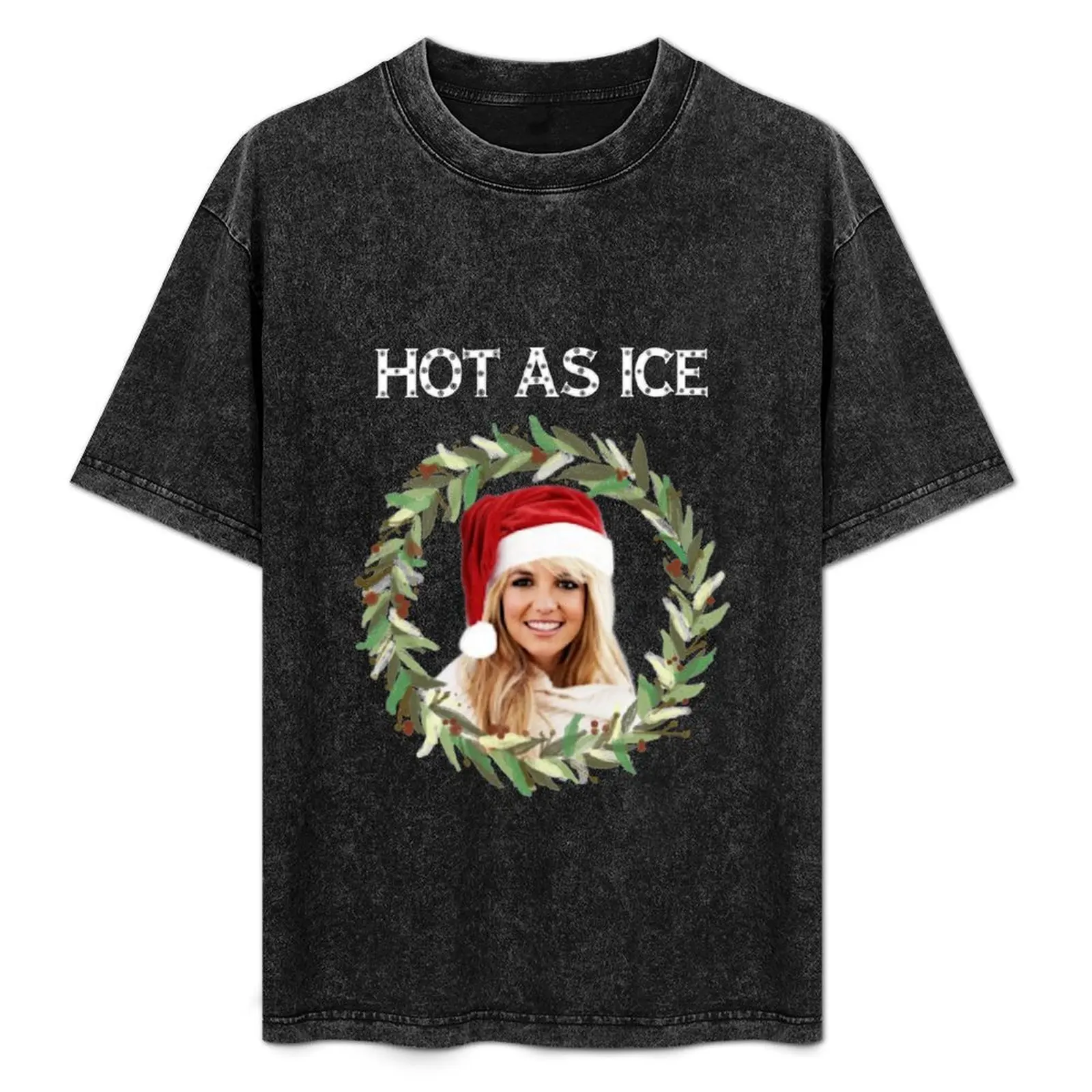 

Hot as Ice - For Celebrating a Very Britney Christmas (White Text) T-Shirt Light Athletic Short Sleeve Tee Shirt