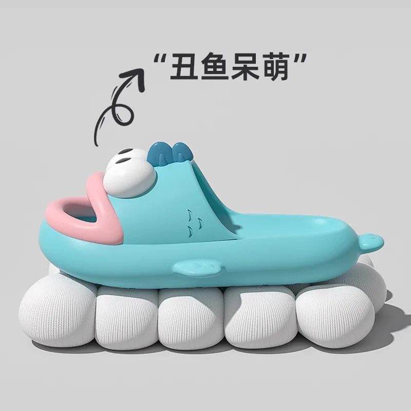 

2026 New Cute Slippers Women EVA Slides Bathroom Flip Flops Home Anti-Slip Flats Couples Outdoor Shoes Summer House Slippers