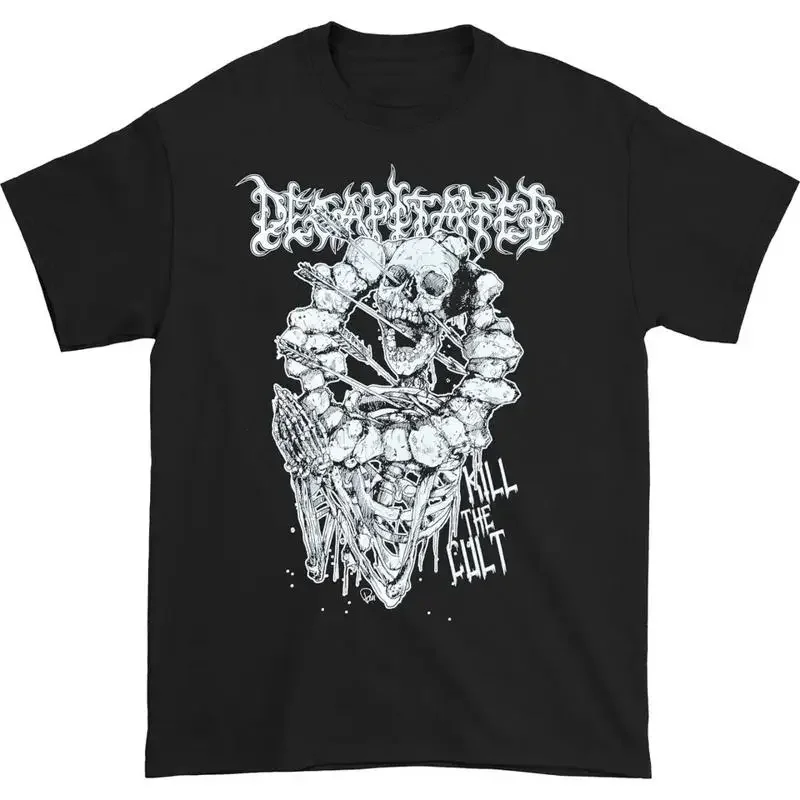 Vtg Decapitated Black Cotton Full Size To 4Xl T Shirt Tt978