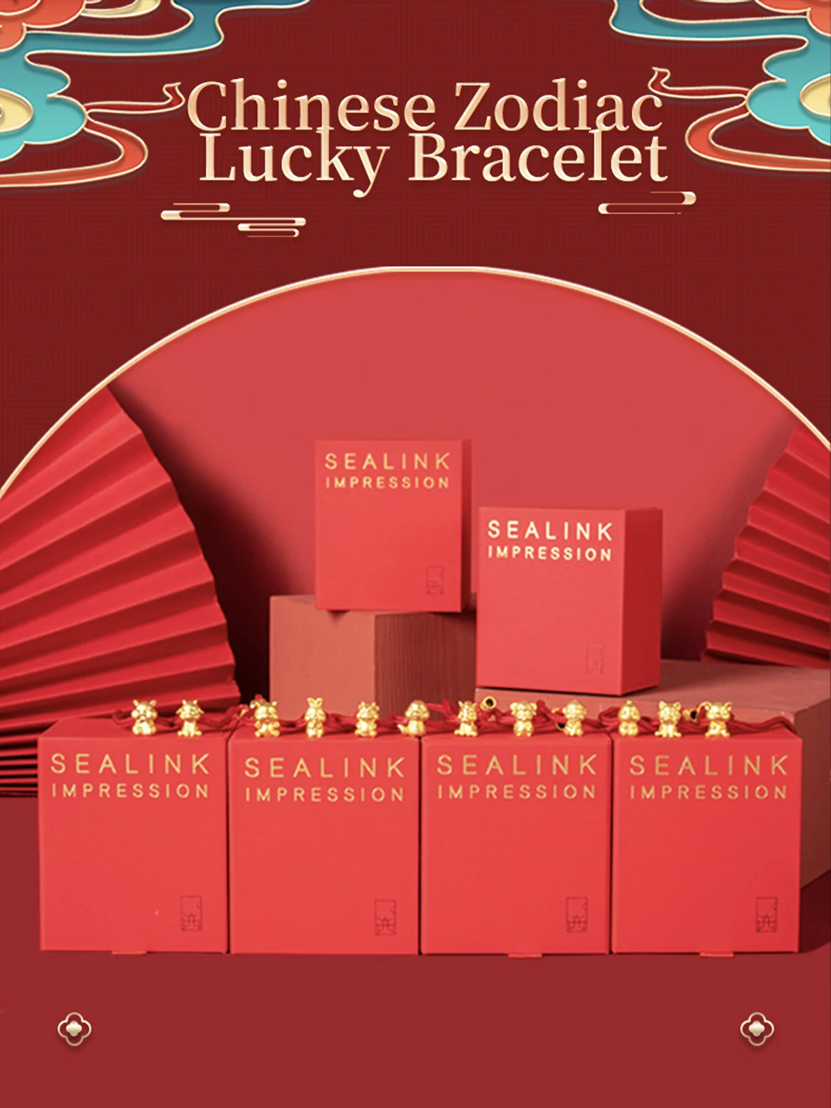 

Chinese Zodiac Bracelet Astrological Beads Charm Wristband for Men Women Jewelry Accessory