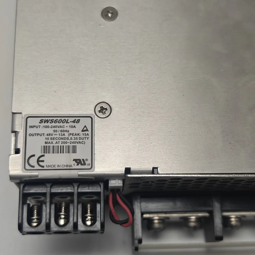 SWS600L-48 Switching Power Supply, 48V, 13A, 100-240VAC