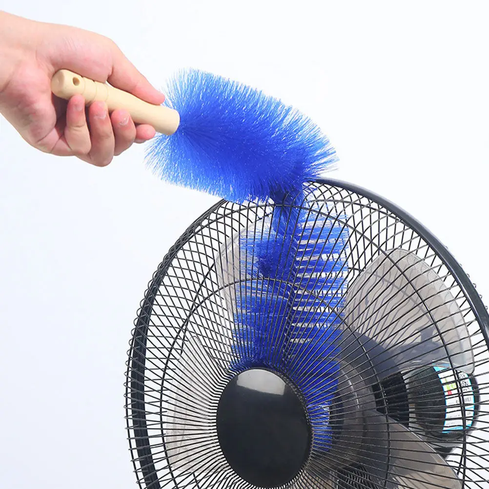 2Pcs Fan Cleaning Brush Bendable Ergonomic Handle for Standing Floor Fans Dust Removal Multi-Functional Household