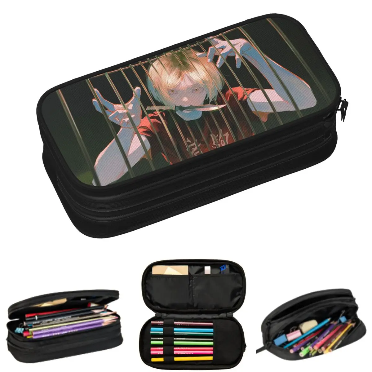 

Kenma Kozume Haikyuu Anime Japan Volleyball Pencil Cases for Student Gifts Pen Box Pencil Bag Large Storage Pencil Pouch