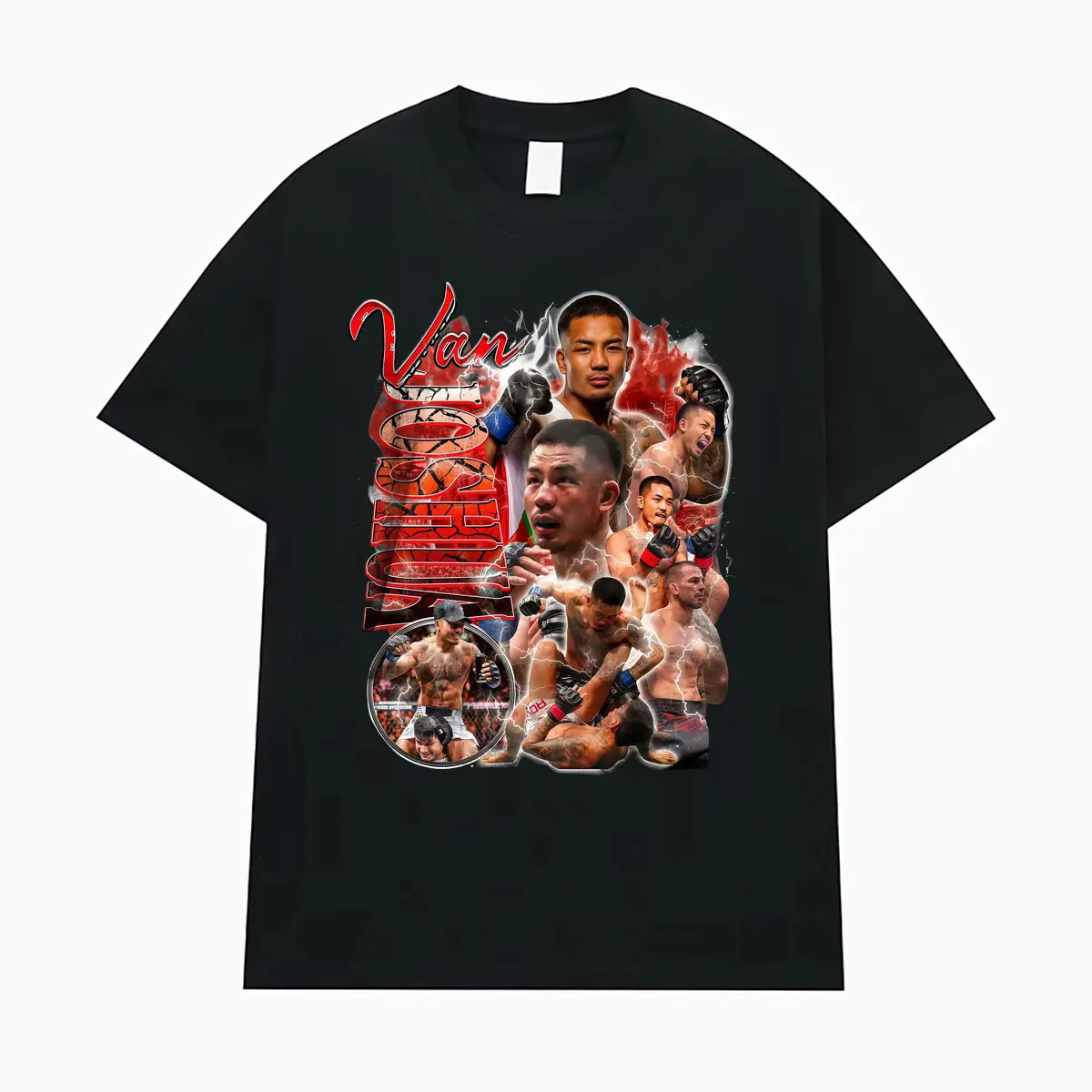 Joshua Van Violence Ästhetische Grafik-T-Shirts Herrenbekleidung Harajuku Gothic High Street T-Shirt 100% Baumwolle Oversized T-Shirts – Detail 2