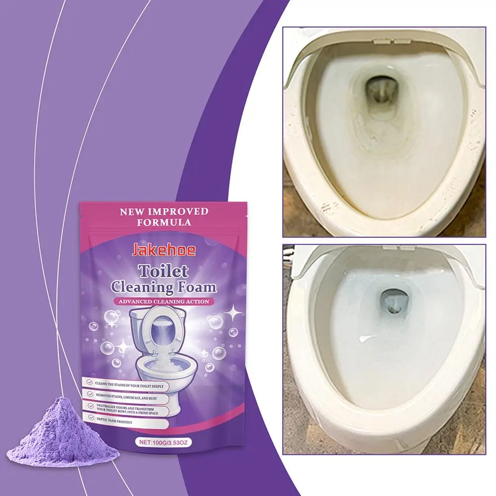  1/2/3/4/5/10pcs(Buy 6 Get 4 Free)Toilet Descaling Powder Effectively Remove Stubborn Urinary Scale Eliminate Odor Long Lasting