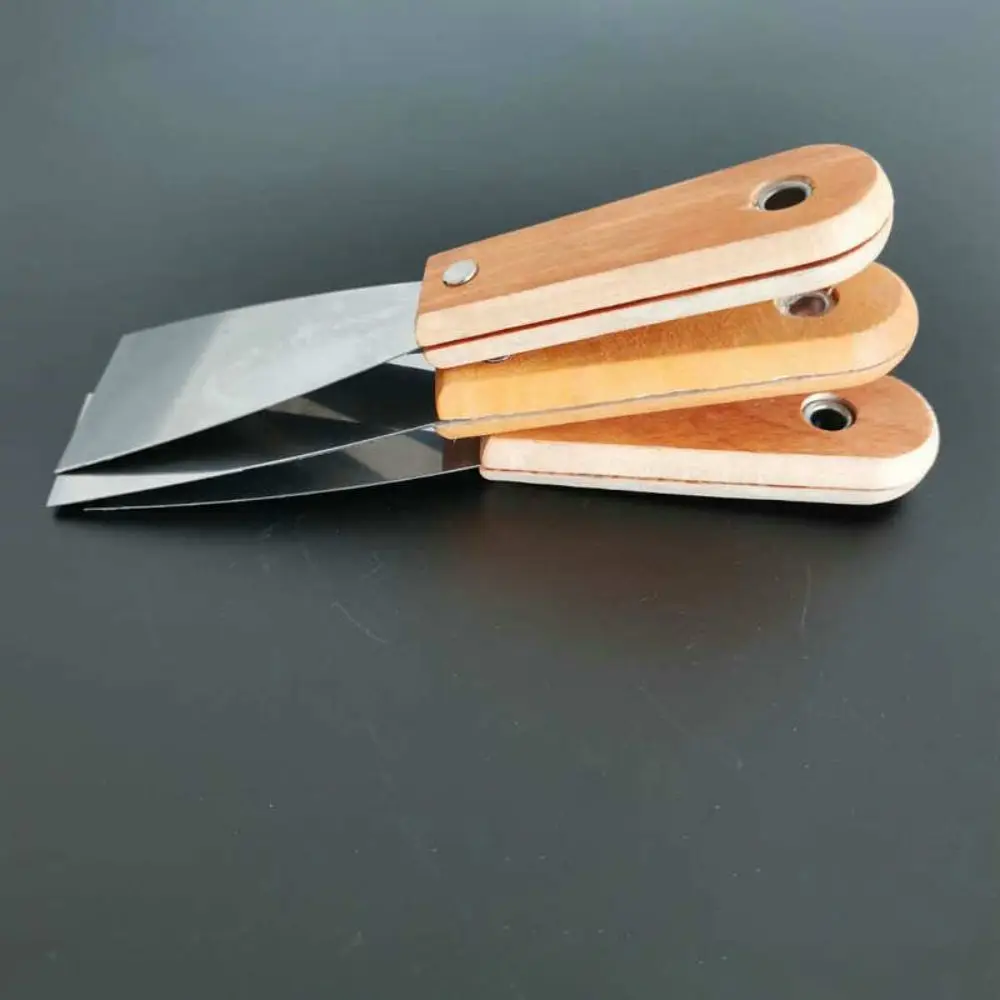 

Stainless Steel Cleaning Scraper Wood Handle Non-slip Handle Paint Tools Lay Plaster Materials Scrape Surfaces Cleaning Trowel