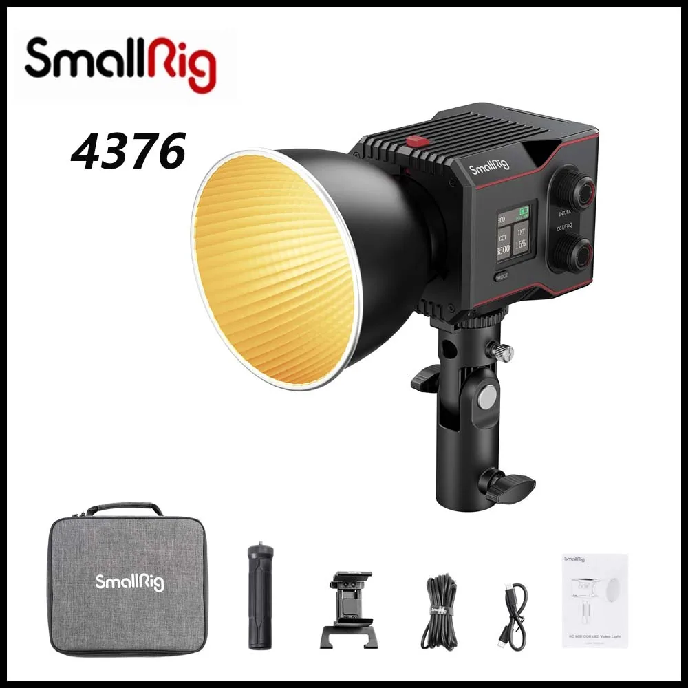 

SmallRig RC 60B COB LED Video Light Bi-color Temperature Fill Light 60W Handheld Portable Photography Lights 4376 4518