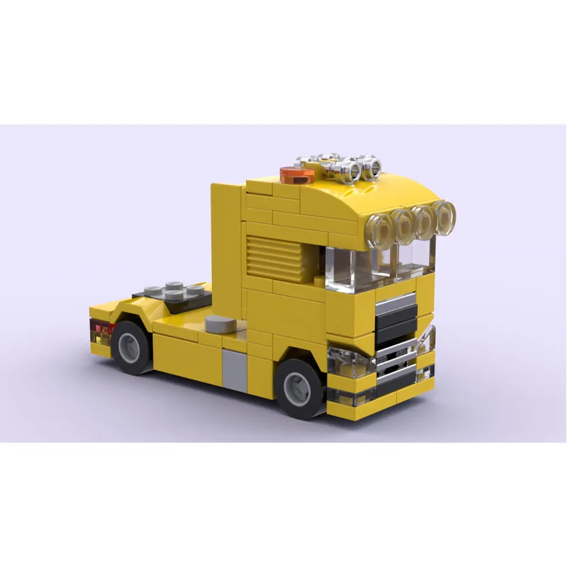 

MOC-67707 Классическая новая модель грузового прицепа из строительных блоков, 242 детали, подарок на день рождения и Новый год для мальчиков и детей