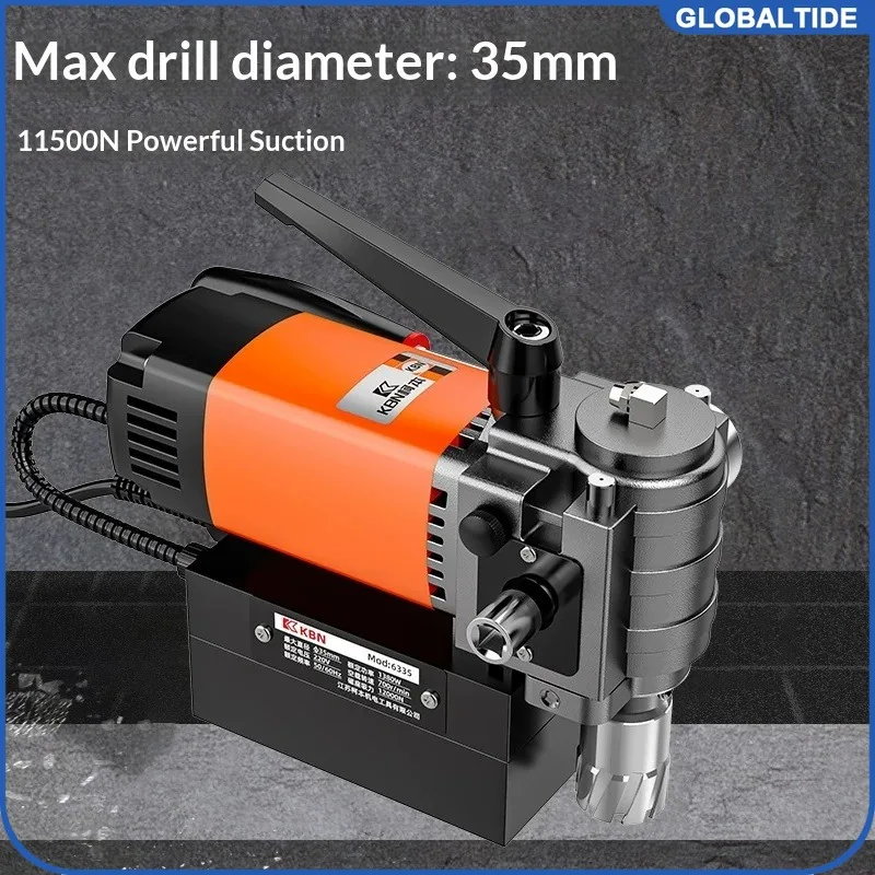 Magnetic Drill Press 1380w Low Profile Mag Drill Light Weight Portable Mag Drilling Machine with Cooling Device