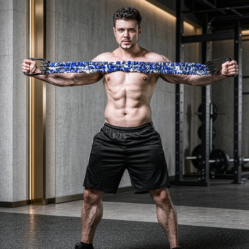 60kg Adjustable Chest Expander 11 Level Resistance Trainer Elastic Band for Shoulder Back Arm Home Strength Workout 가슴 운동기