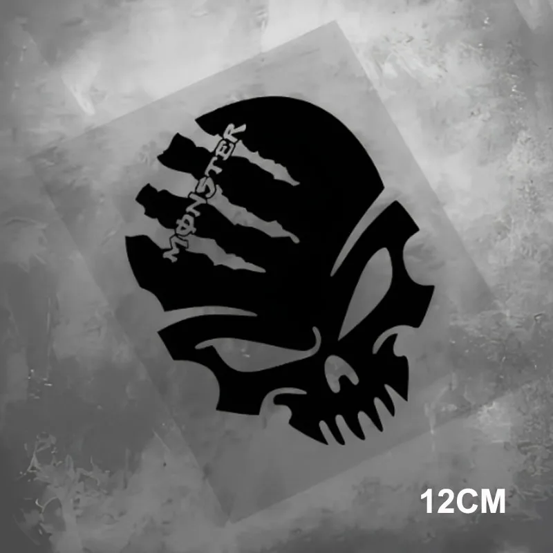 1PC Fierce Skull Claw Mark Graphic Waterproof Vinyl Sticker For Car Motorcycle Helmet Laptop Window Decor - view 5