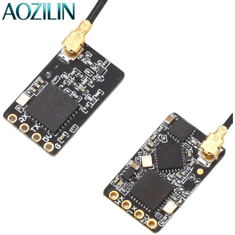 AOZILIN ELRS 5CH PWM RC Transceiver 2.4GHz Voltage Telemetry for Fixed‑Wing FPV Airplane
