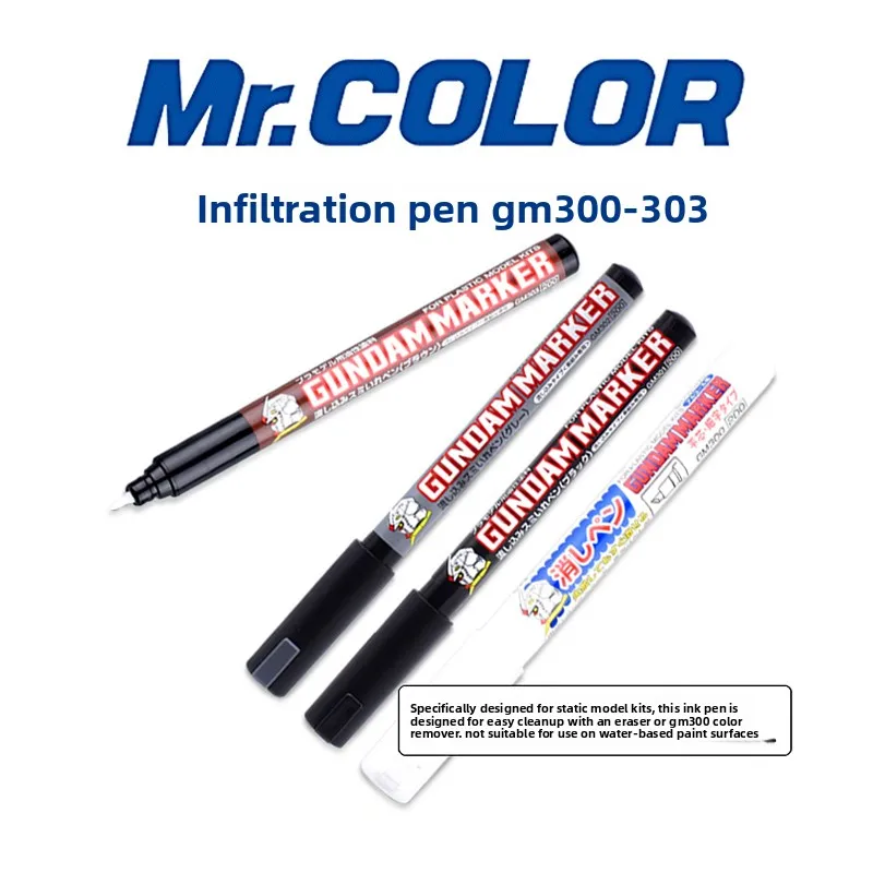 ปากกา Mr.Hobby GM301 302 303 สำหรับงานโมเดลกันดั้ม ปากกาไลเนอร์ ปากกาลบสี ปากกาสีน้ำมันสำหรับชุดโมเดลพลาสติก