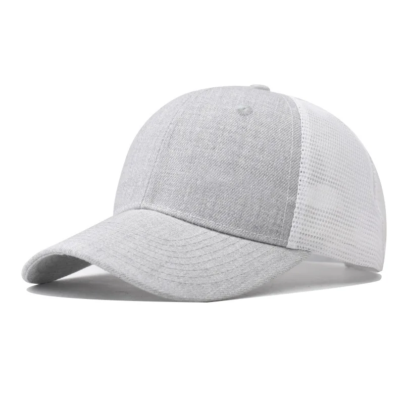 Baseball Cap Adult Net cap Shallow curved eaves Hat Unisex Summer hat Breathable hat shade Spring Autumn Cap Hip Hop Fitted Cap