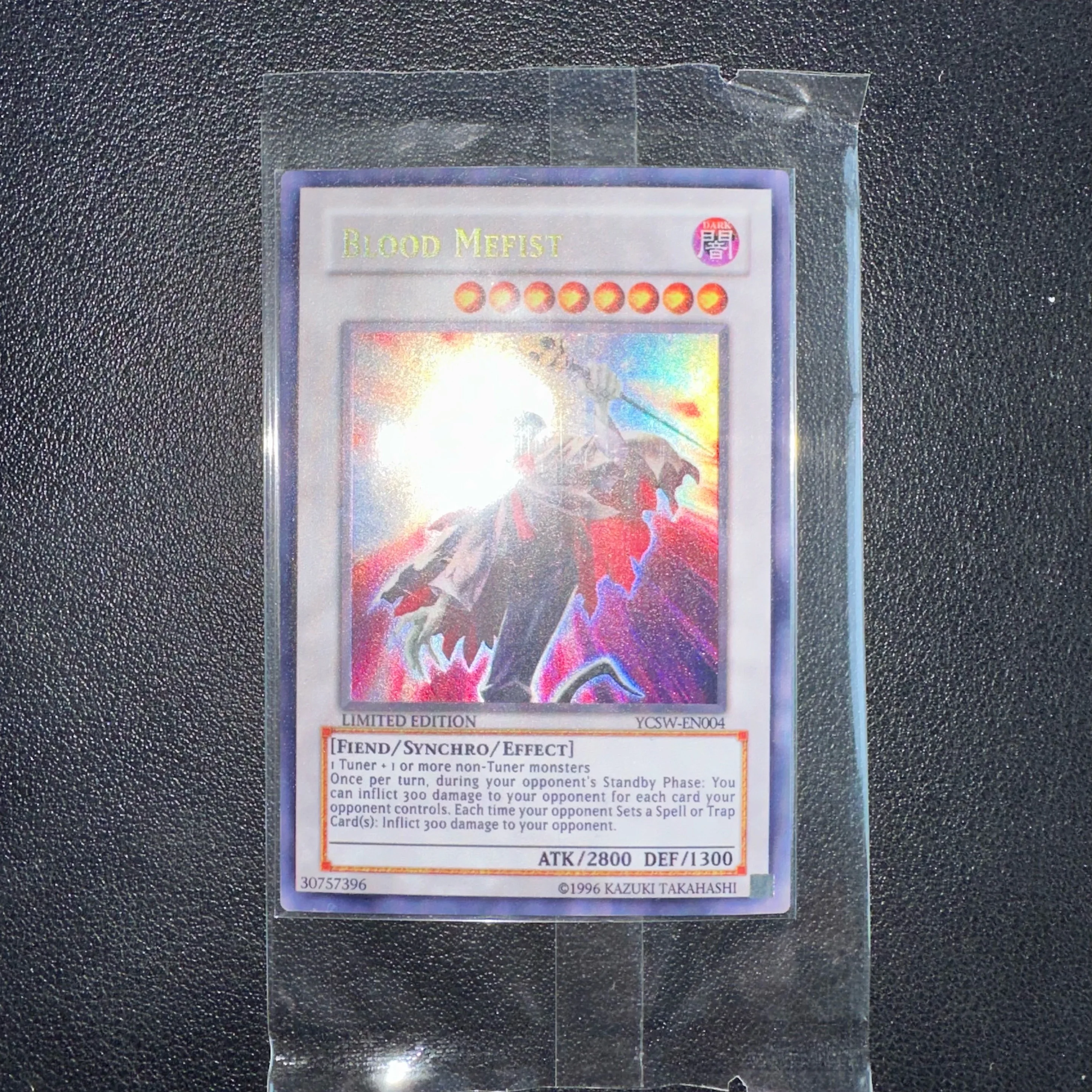 Yu-Gi-Oh PSER OCG/TCG/YCSW-EN004/BLooD MEFIST Regalo para niños Colección en inglés / Japón Tarjeta personalizada NoOriginal