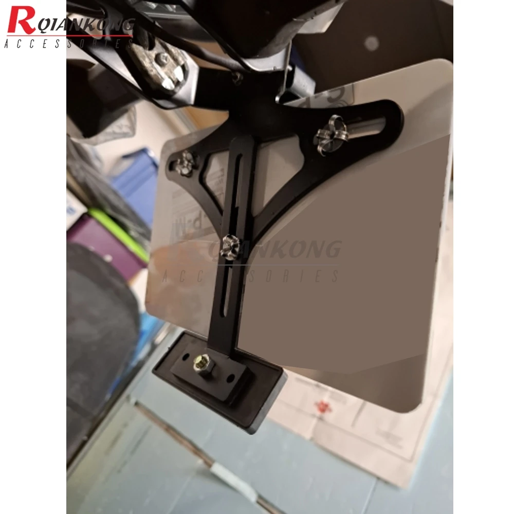 Universal License Plate Holder Parts Extend Tail Reflector For Aprilia SR150 SXR160 TUAREG 125 660 Adventure Tuareg660 1986-2026