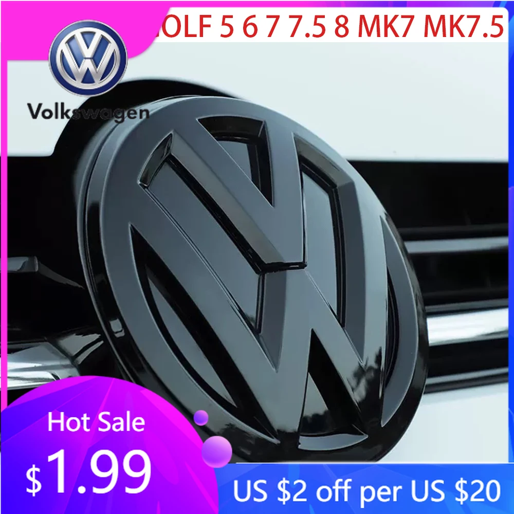 

Emblems Car Logo Front Grille Rear Trunk Decoration Sticker Accessories For Volkswagen GTI Golf Polo 6 7 Passat VW CC Tiguan T-R