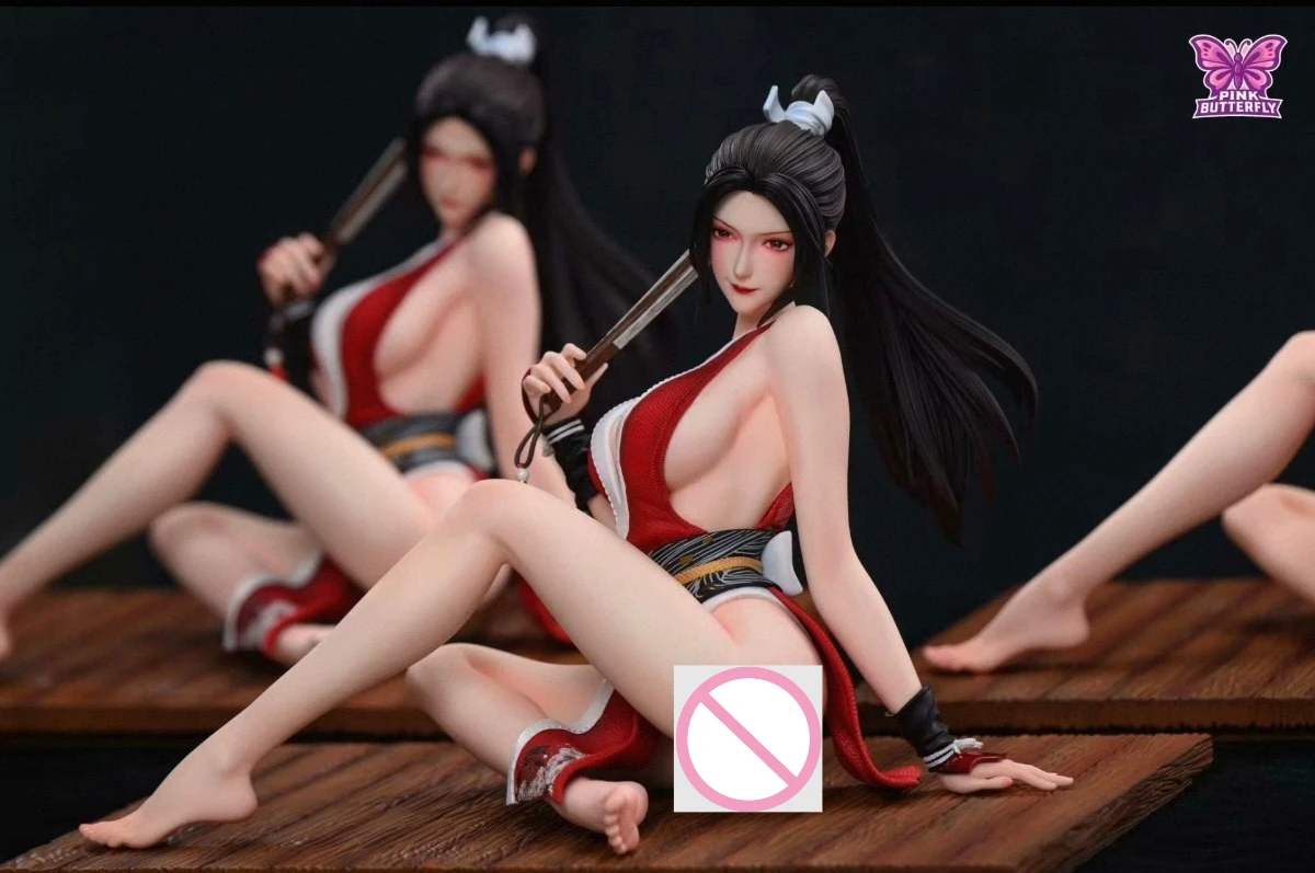 

1/4 Scale Mai Shiranui Resin Statue Pink Butterfly Studio The King of Fighters Anime Figure GK Collectible Model for Adult Fans