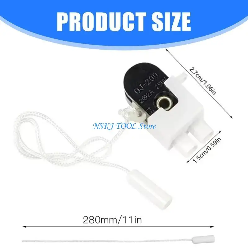 L8RC 4Pieces Thực tế hoạt động mượt mà SILL STORALITH Công tắc ánh sáng cho đồ đạc phòng ngủ Cơ chế kéo dây Dễ dàng cài đặt