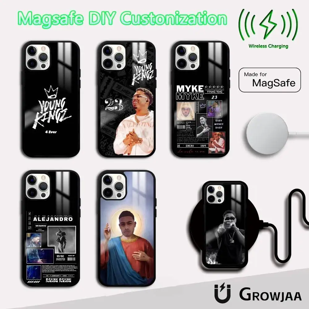 

M-Myke TowerS Singer Rap Phone Case For IPhone 16 15 14 13 12 11 Pro Max Plus Mini Magsafe Mirror Wireless Magnetic Funda