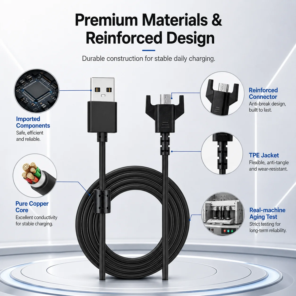 Micro USB Charging Cable for L - Logitech Mouse G Pro X Superlight recension och pris
