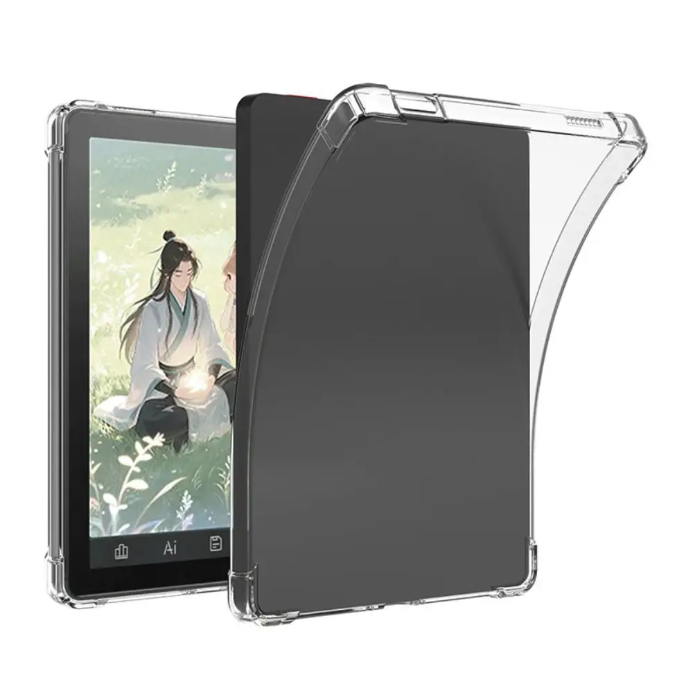 

TPU Tablet Case with Pen Slot Shockproof Protective Cover Anti-Scratch Transparent Protective Shell for Bigme B6 eReader 6 inch