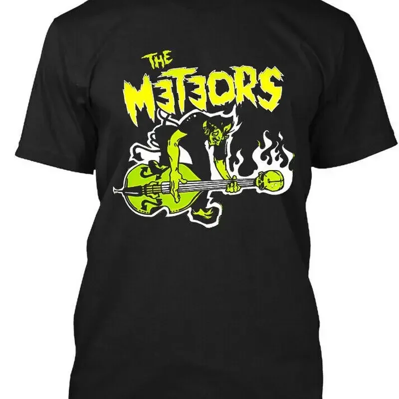 New Popular The Meteors English Psychobilly Music Vintage T Shirt Size S 4Xl