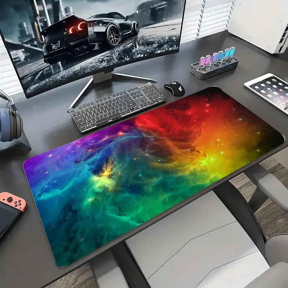 

Красочный коврик для мыши, настольный коврик, игровые коврики, офисный коврик, аксессуары для геймеров, ПК, клавиатура, расширительные коврики, резиновый противоскользящий игровой коврик