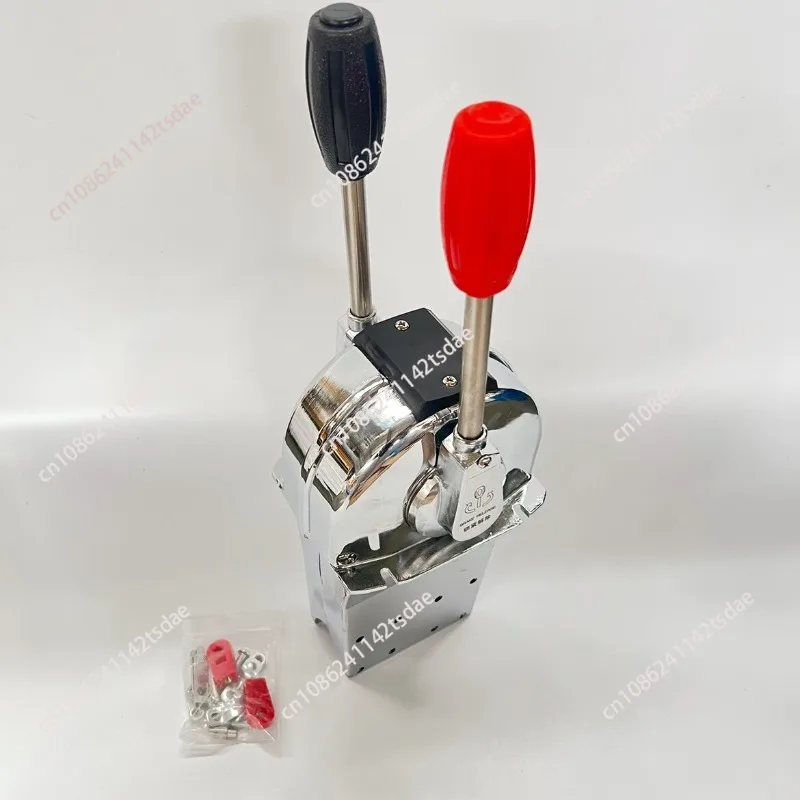 Throttle Controller Marine Throttle Head Joystick Marine Double Handle Desktop Marine Throttle Cable