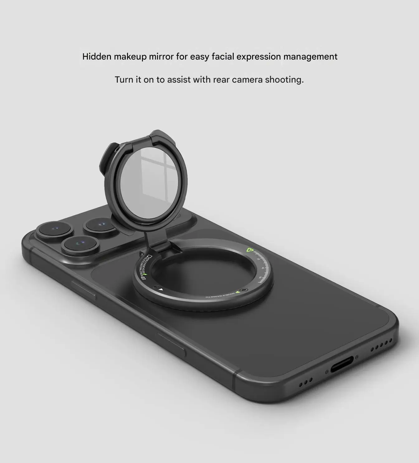 Double-Sided Magnetic Finger Ring Holder Rotate Phone Stand MultiFunction Finger Ring Bracket Portable Lazy Man Stand For iPhone