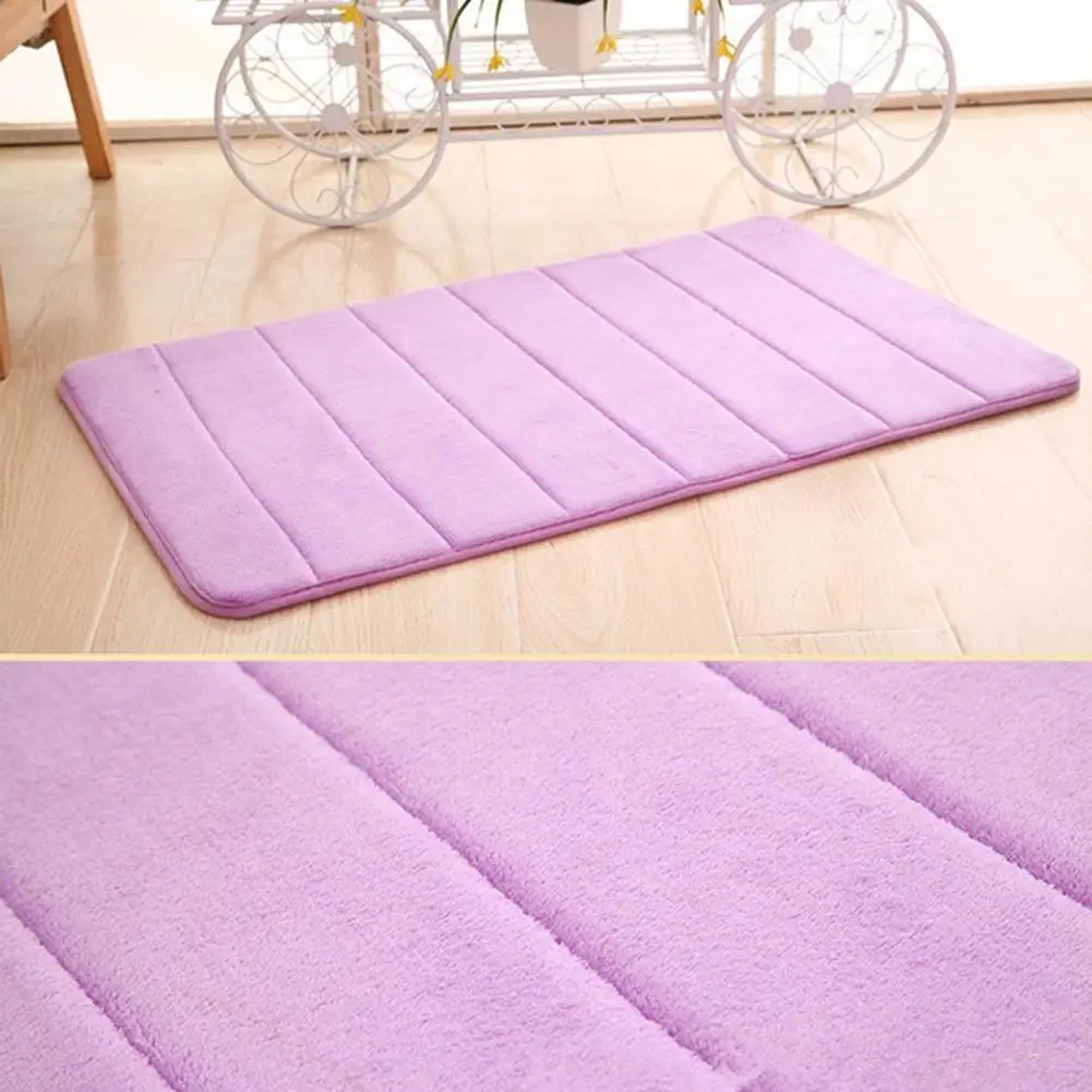 Soft Memory Foam Non Slip Bath Mat Shower Mat Dry Quickly Toilet Floor Non-slip Rug Floormat Bathroom Water Absorbent Carpet Rug