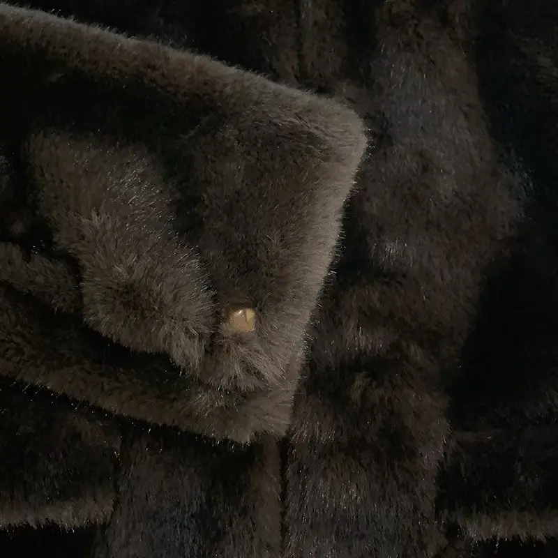 سترة نسائية صديقة للبيئة خالية من الفرو وياقة أنيقة غير رسمية متعددة الاستخدامات ملابس خارجية دافئة لموسم الخريف/الشتاء وصل حديثًا 2025