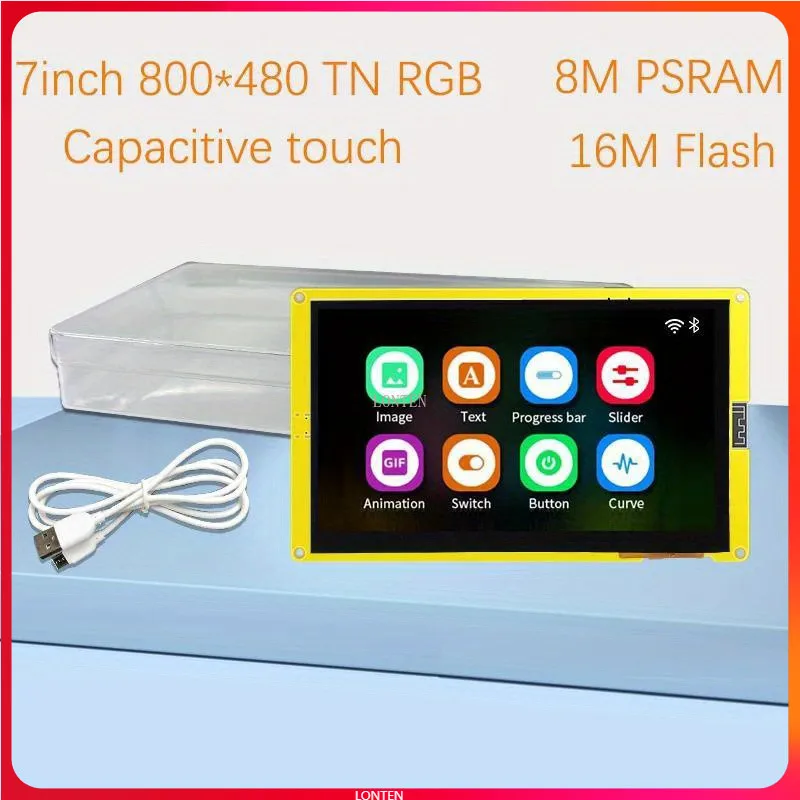 

Новый ESP32-S3 HMI 8M PSRAM 16M Flash Arduino LVGL WIFI и Bluetooth 7 "800*480 Смарт-экран 7,0-дюймовый RGB ЖК-модуль TFT