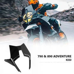 For 790 ADVENTURE ADV 890 Adventure Adv 2024 Motorcycle Acrylic Rally Windshield Wind Deflector Screen Shield Windscreen
