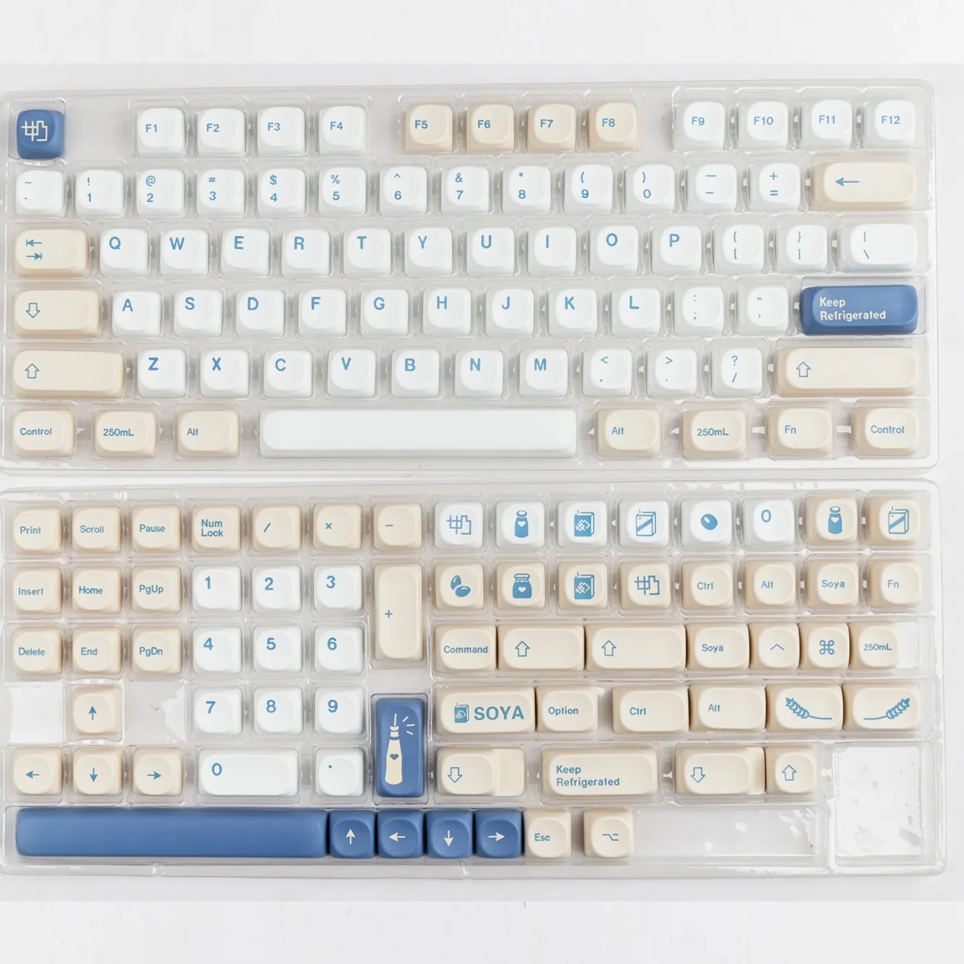 Soy Milk Keycaps MOA Highly Cute Sublimation 75 98 99 104 F87