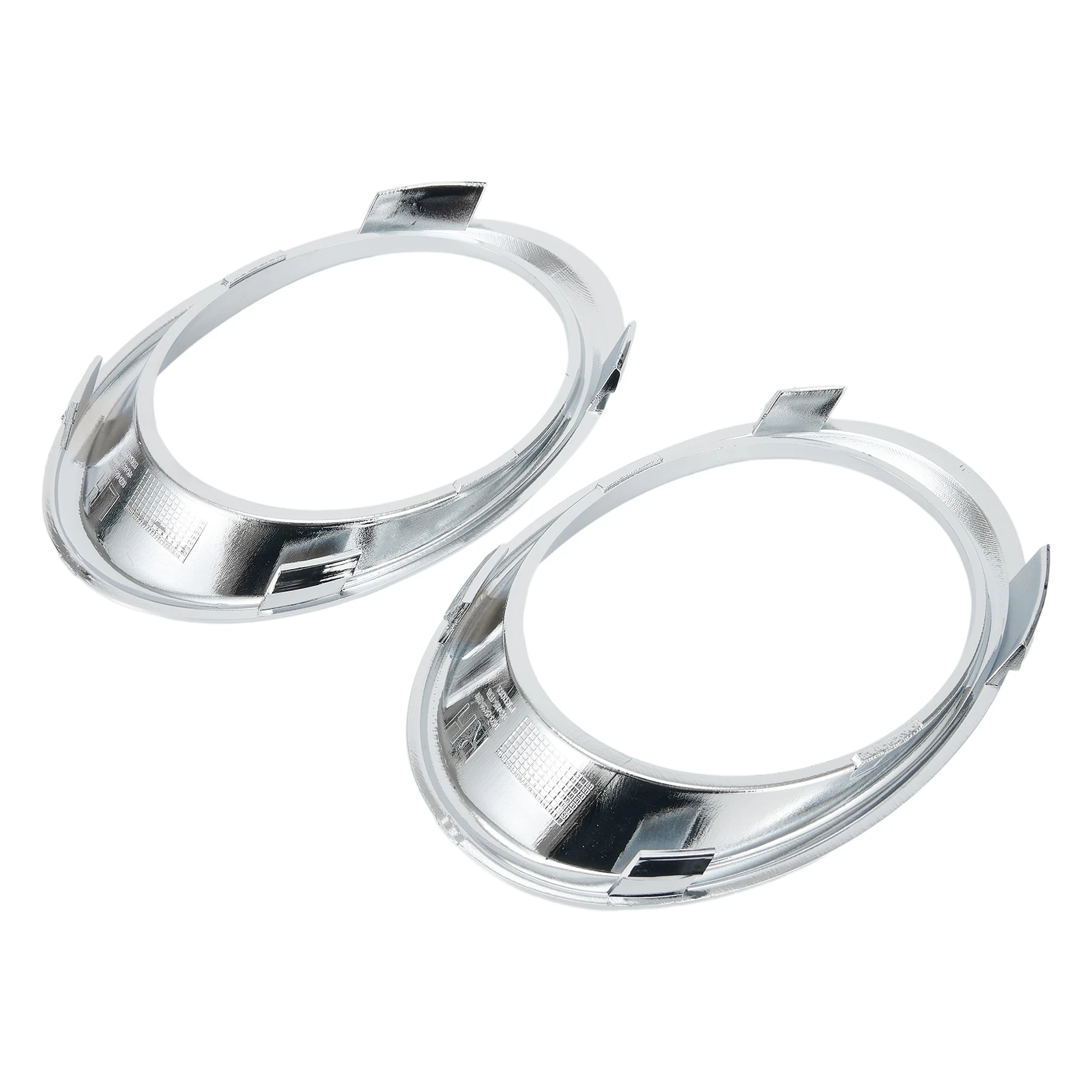 Chrome Fog Lamp Bezel Trim Ring Trim Ring Horizontal Billet Lamp Bezel Chrome Chrome Fog Fog Light Cover Reliable