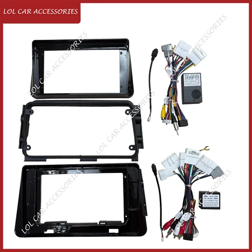 Imagen 2 del producto Para Nissan Micra Kicks 2017 Radio de coche DVD GPS MP5 reproductor estéreo Android unidad principal 2 Din Panel Fascia marco cubierta de tablero