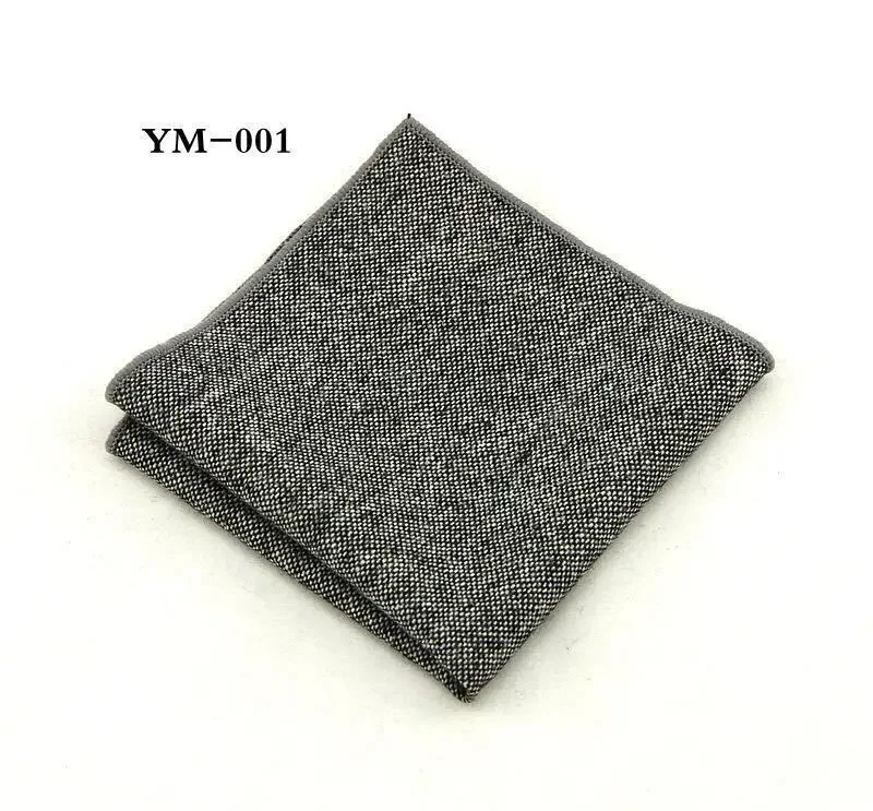 High-end Elegant Soft Handkerchief 23CM Retro Solid Wool Hanky for Gentleman Business Party Casual Pocket Square Easter's Gift