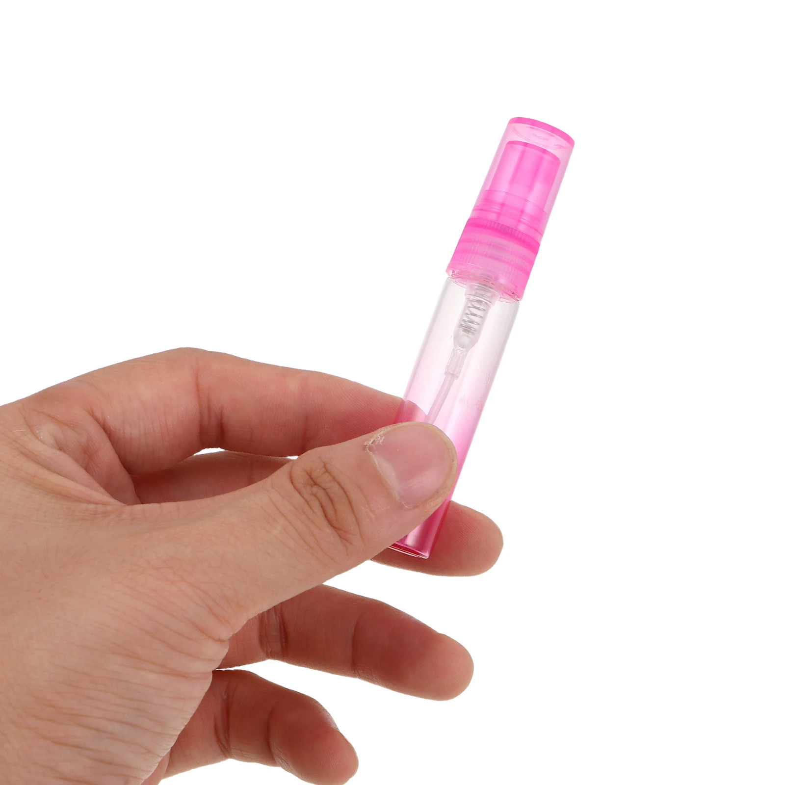 

30Pcs 5ml Pink Gradient Glass Perfume Sample Bottle Refillable Atomizer Travel Fragrance Vial Portable Daily Use Holder