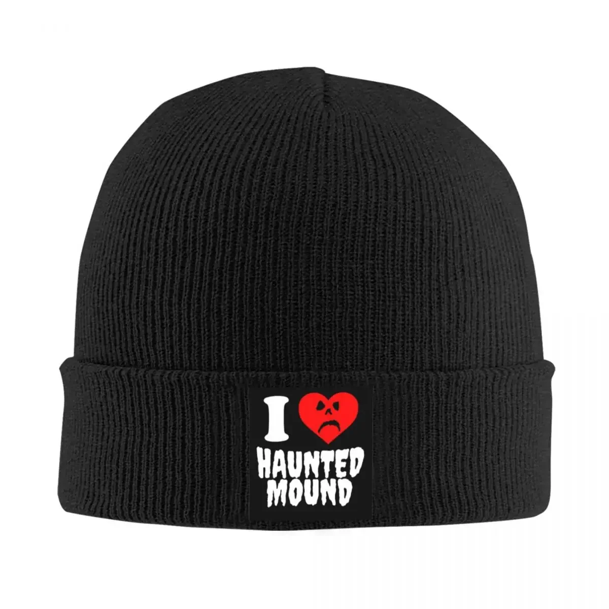 Semetary I LOVE HAUNTED MOUND Bonnet Hats Knitting Hat Unisex Adult Cool Thermal Elastic Beanie Spring Outdoor Sport Graphic Cap