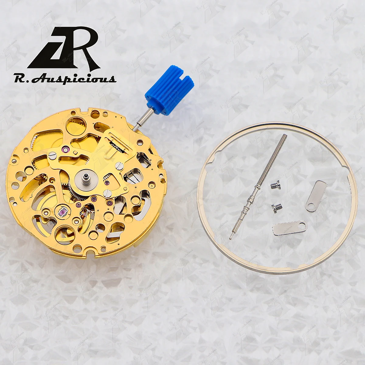 

Genuine NH71/NH71A Gold Skeleton Mechanism Hollow Automatic Mechanical Movement Japan 24 Jewels High Accuracy Modification Parts