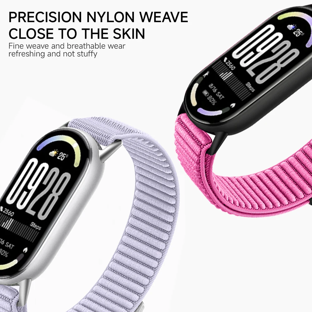 Atmungsaktives Nylonarmband für Xiaomi Mi Band 11 10 Sportarmband Ersatzarmband für Xiaomi Mi Band 9 8 Uhrenarmband Zubehör – Detail 2