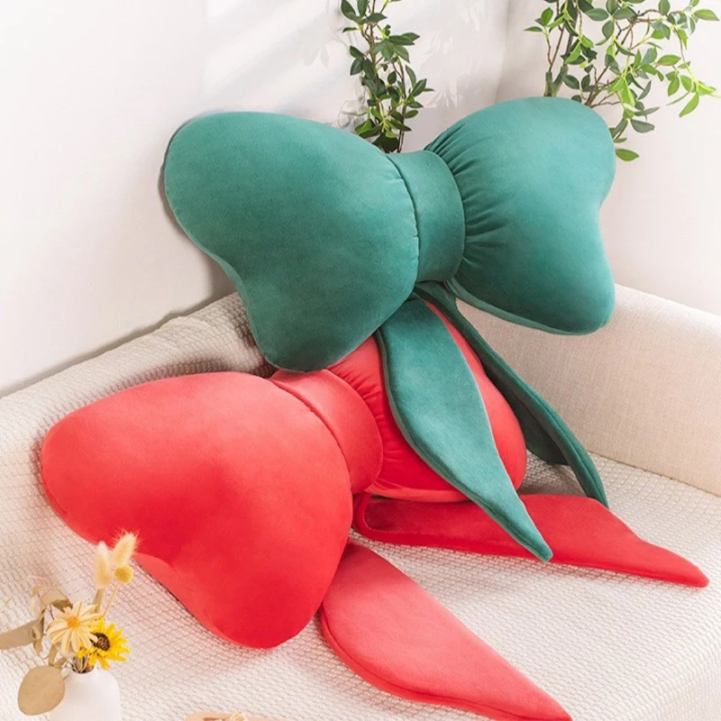 

Large Bow-knot Pillow Girly Room Decor Sofa Chair Back Cushion Thicken Bow Tie Shape Throw Pillow Sofa Seat Wedding Room Decor