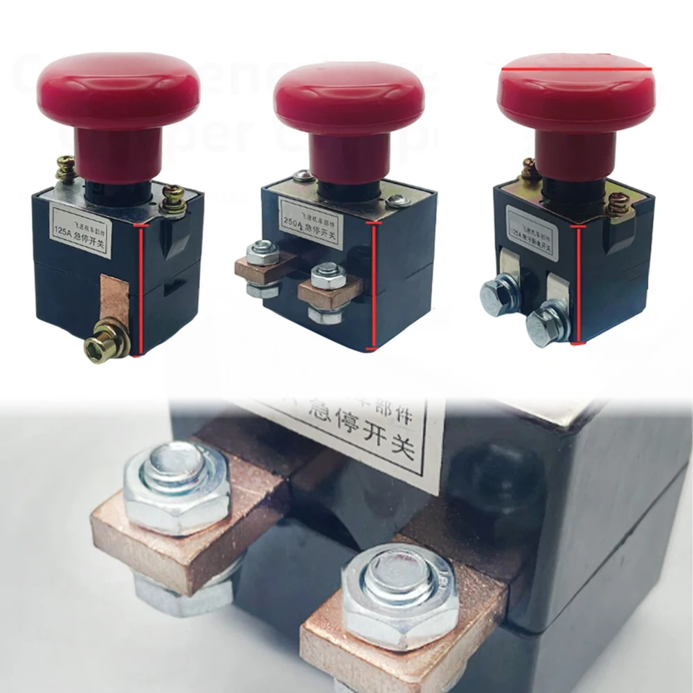 100*50*43mm Heavy Duty Stop Switch Quick Press Stop Switch Fine Workmanship High Temperature Resistant Long Service Life