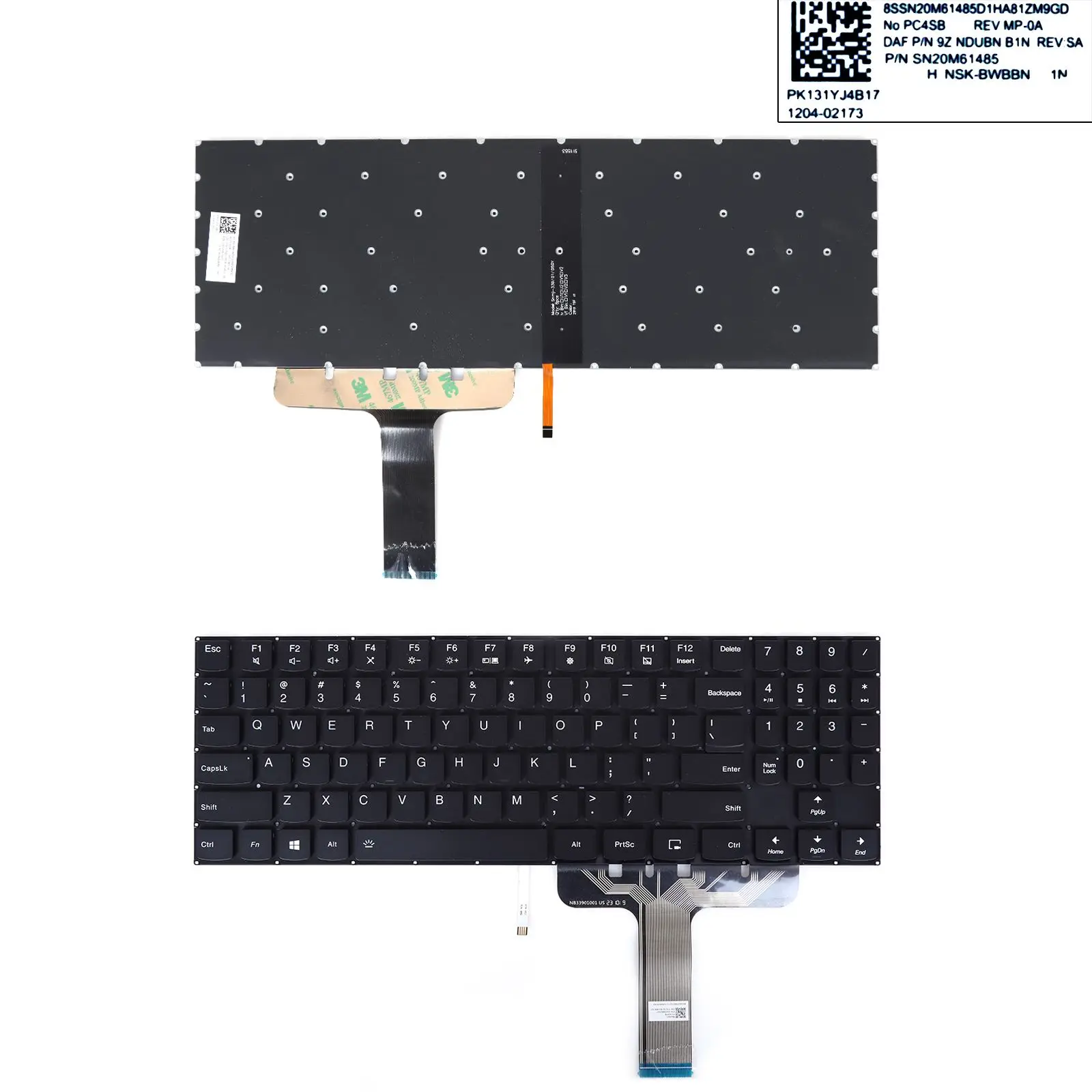 US Laptop Keybaord for Lenovo Legion y540-15irh y540-17irh Y7000-2019 with Backlit