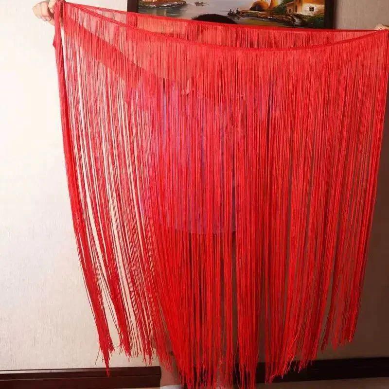 

100x100cm Long Tassel Lace Wedding Stage Decoration Fringed Trim for Dress Skirt Costume Hem Lampshade Decor DIY Accessories
