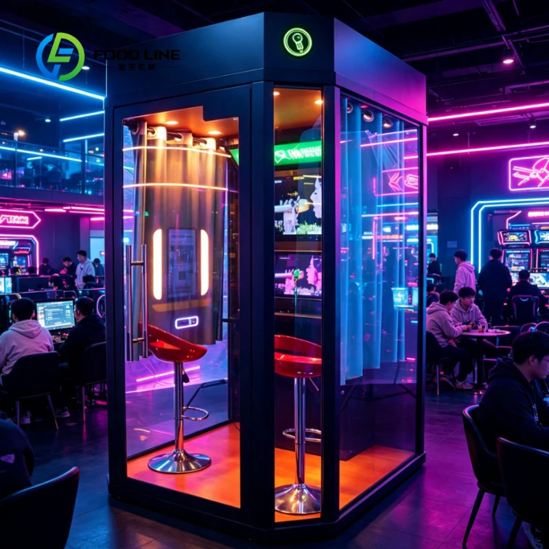 Customized Commercial Electronic Jukebox Karaoke Singing Room KTV Mobile Karaoke Bar KTV Singing Booth for Shopping Mall