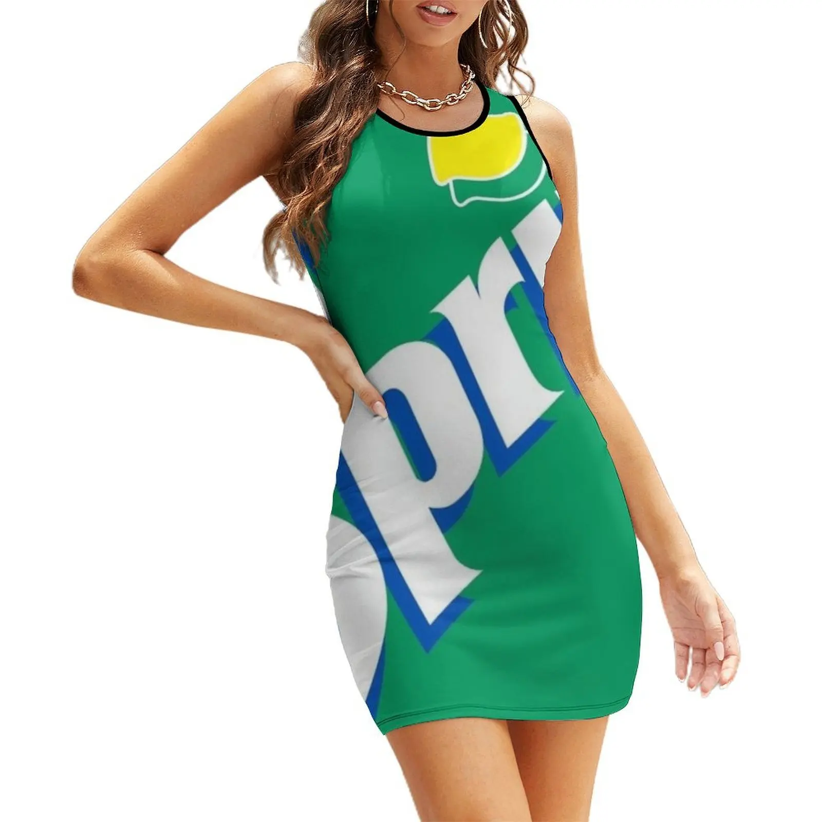

Sprite Sleeveless Sundress sexy dress for women luxury evening dresses for women 2025 Woman clothes dress summer